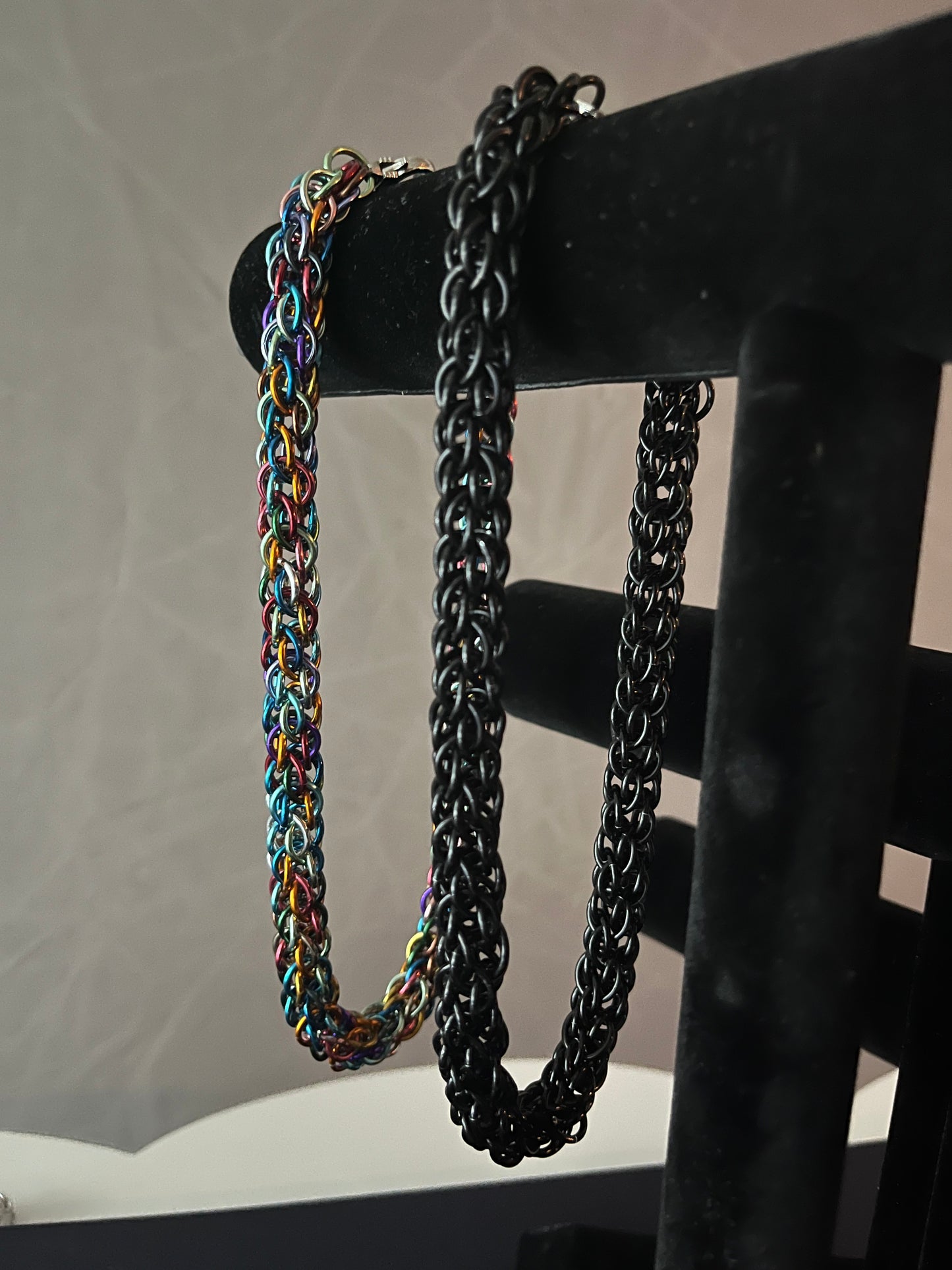 Candy Cane Weave Necklace