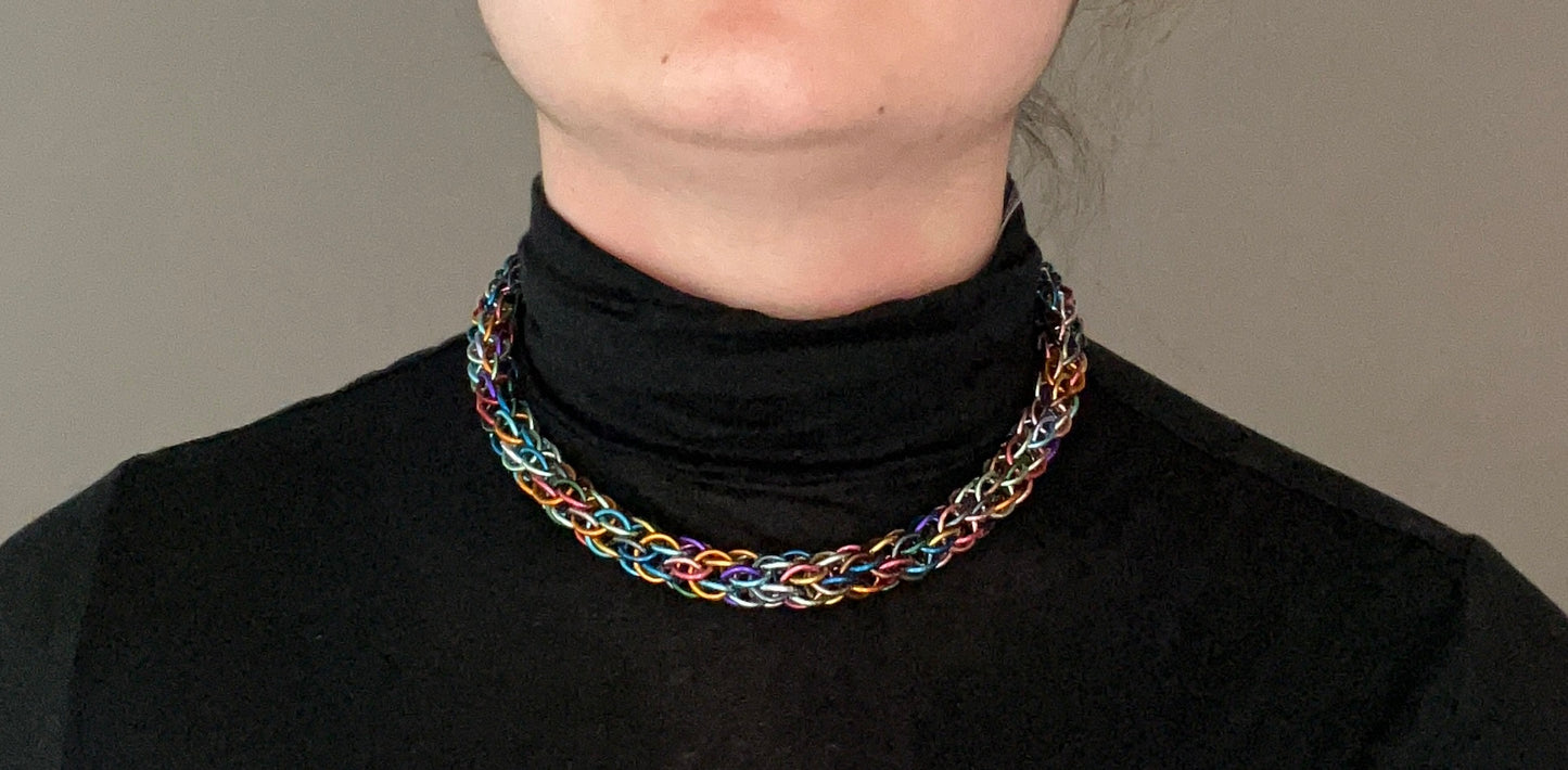 Candy Cane Weave Necklace