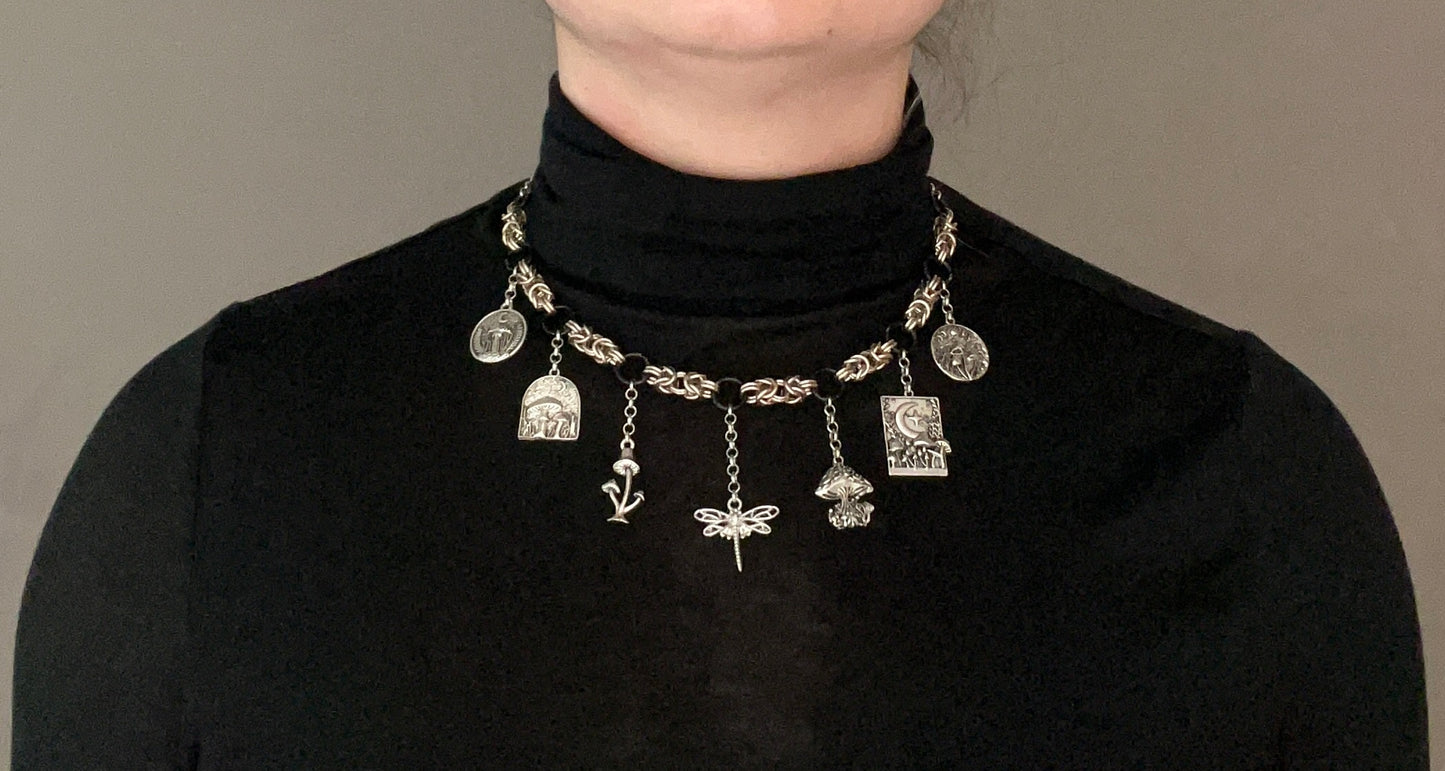 Mushroom Charm Necklace
