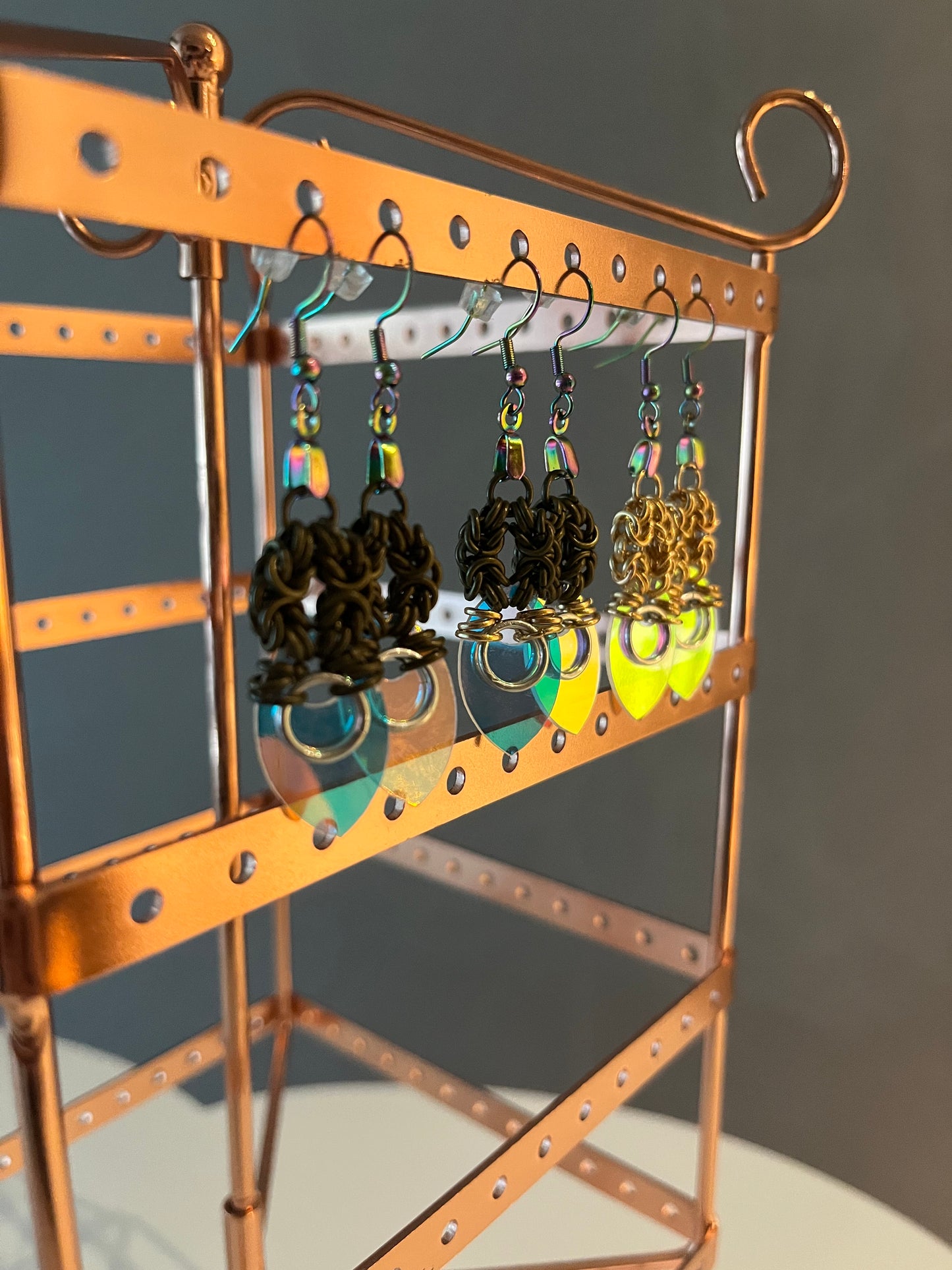 Scale Dangle Earrings