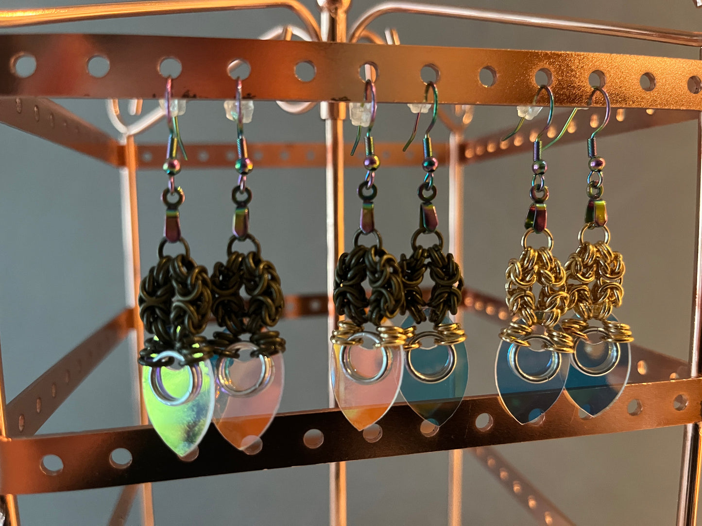 Scale Dangle Earrings