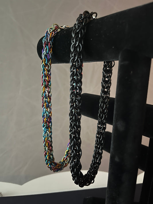 Candy Cane Weave Necklace
