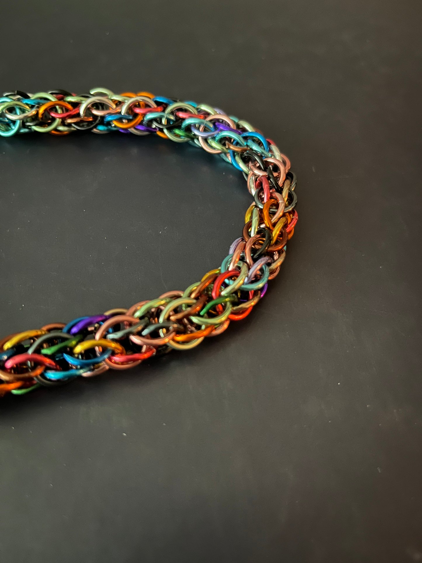 Candy Cane Weave Necklace