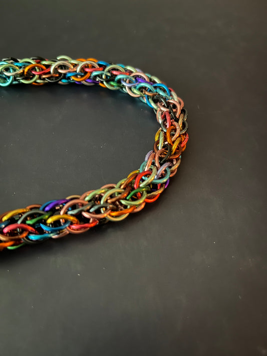 Candy Cane Weave Necklace