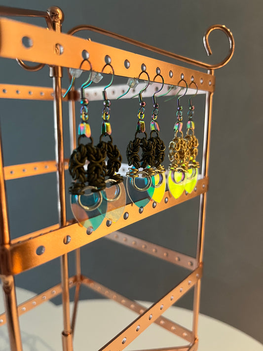 Scale Dangle Earrings